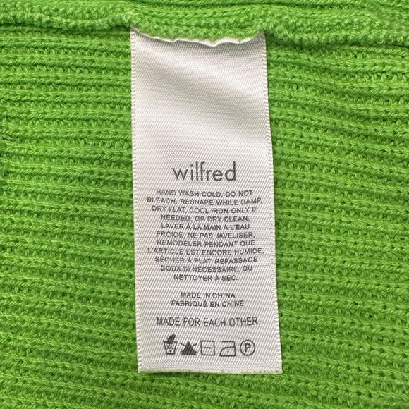 Wilfred (Aritizia) | Montpellier Turtleneck | M | Cucamelon Green | Merino Wool - Picture 2 of 15